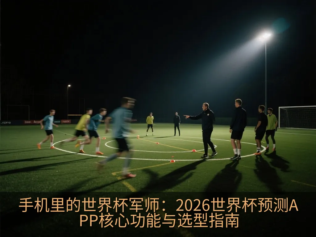 专业平板电脑显示足球战术板与数据预测界面